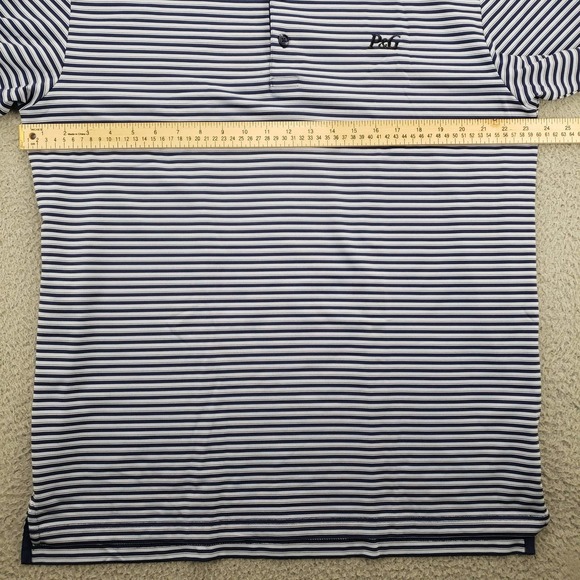 Callaway Shirt Mens Large Blue Striped Polo Golf Short Sleeve Walmart Opti Dri - Picture 15 of 15